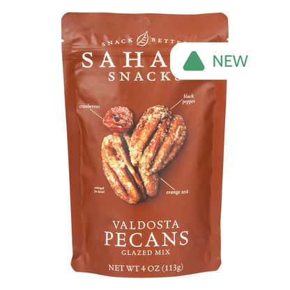 Wholesale Sahale Glazed Valdosta Pecans Mix 4 Oz Pouch- Bulk