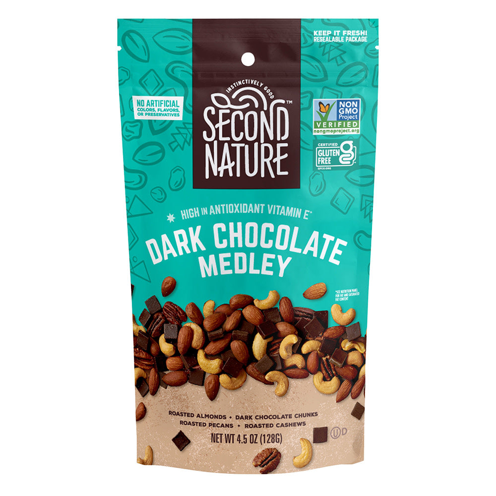Wholesale Second Nature Dark Chocolate Medley 4.5 Oz Bag- Bulk