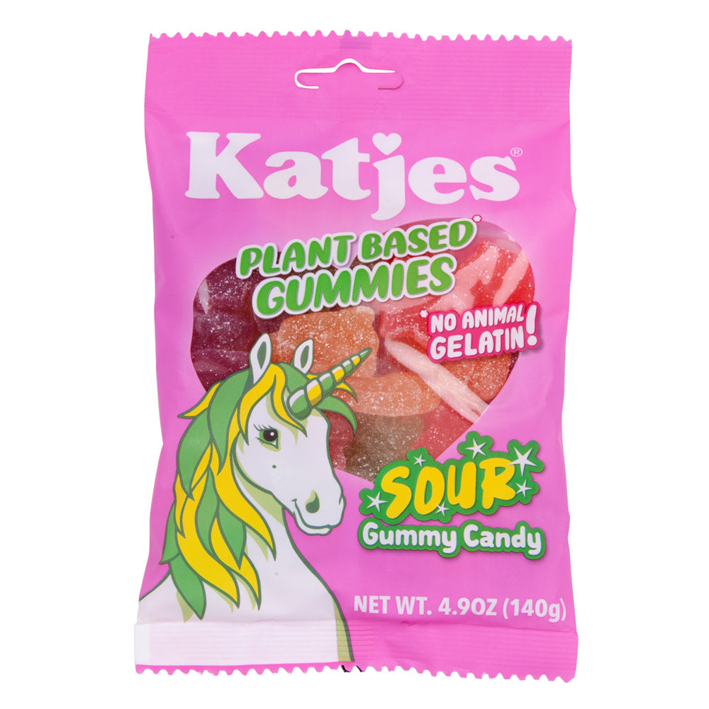 Wholesale Katjes Plant Based Sour Gummy Candy 4.9 Oz Bag- Bulk