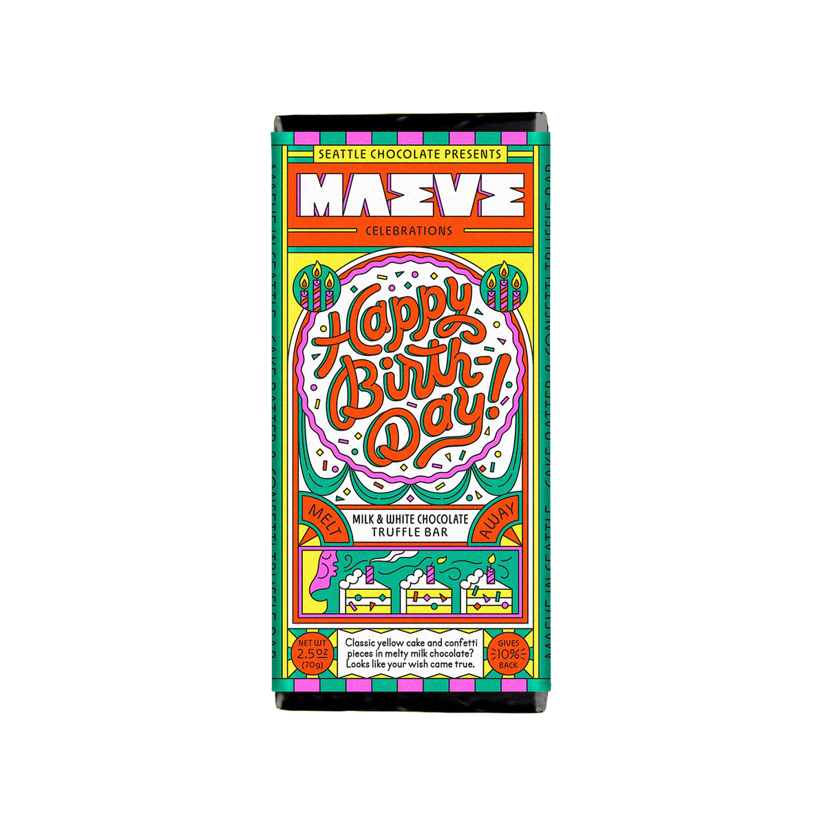 Wholesale Maeve Happy Birthday Truff Bar- Bulk