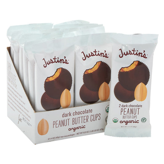 Wholesale Justin'S Dark Chocolate Peanut Butter Cups 2 Pk 1.4 Oz- Bulk