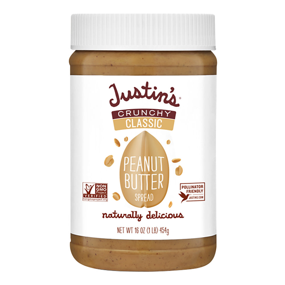 Wholesale Justin'S Crunchy Classic Peanut Butter 16 Oz Jar- Bulk