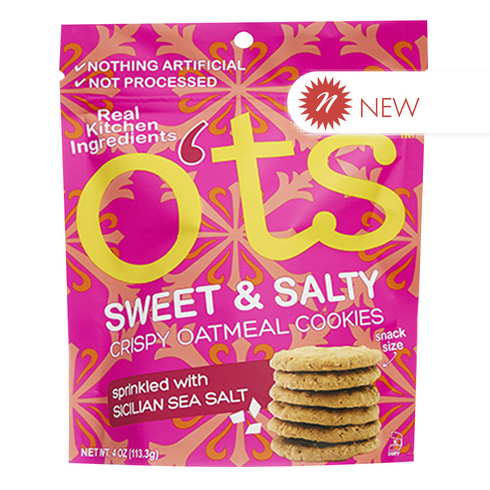 Wholesale O'Ts - Sweet & Salty Oatmea Cookies - 4Oz - Pk6- Bulk