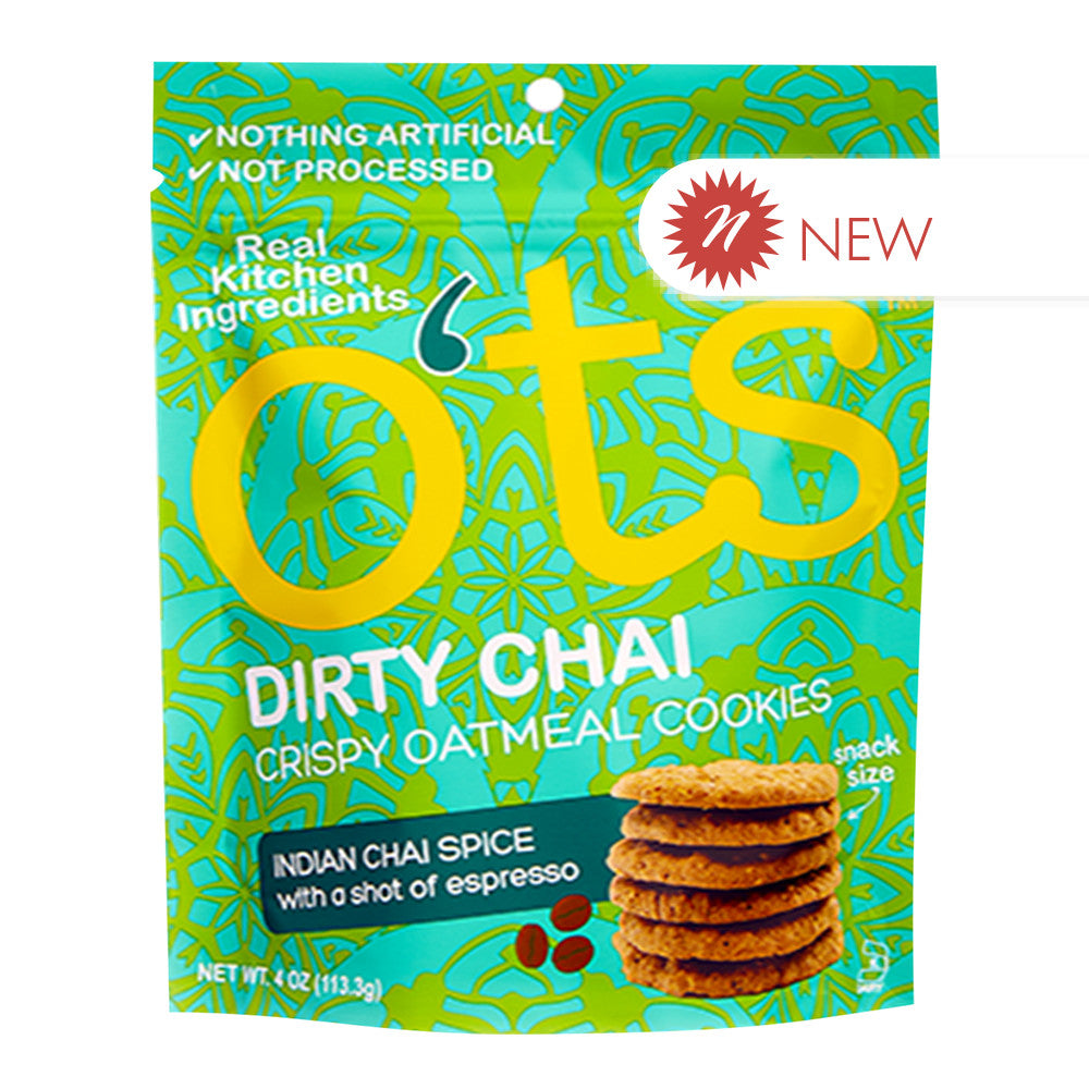 Wholesale O'Ts - Dirty Chai Oatmeal Cookies - 4Oz - Pk6- Bulk
