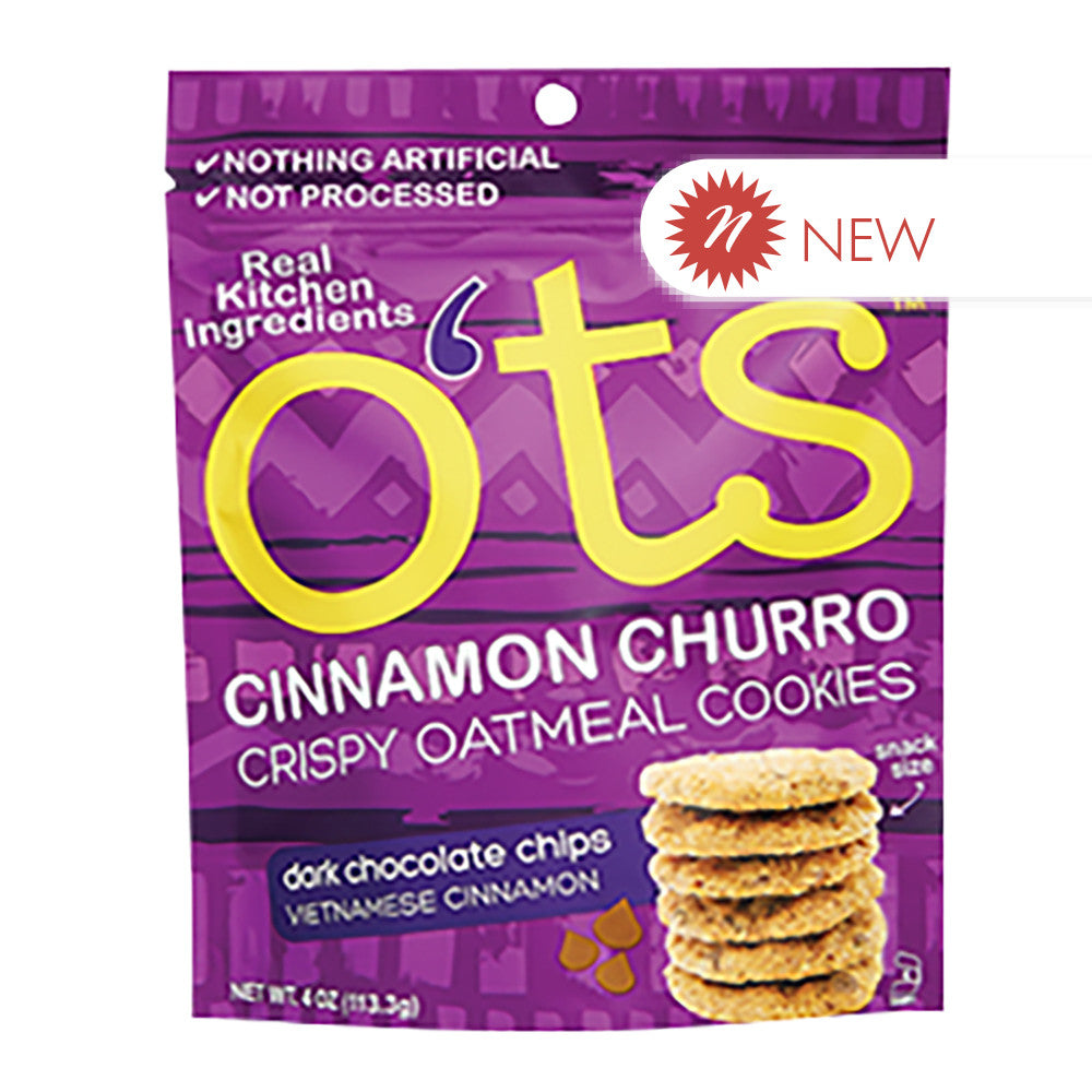 Wholesale O'Ts - Churro Con Chocolate Oatm Cookies - 4Oz - Pk6- Bulk