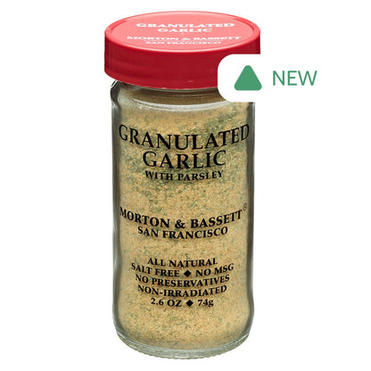 Wholesale Morton & Bassett Granulated Garlic 2.6 Oz Shaker- Bulk