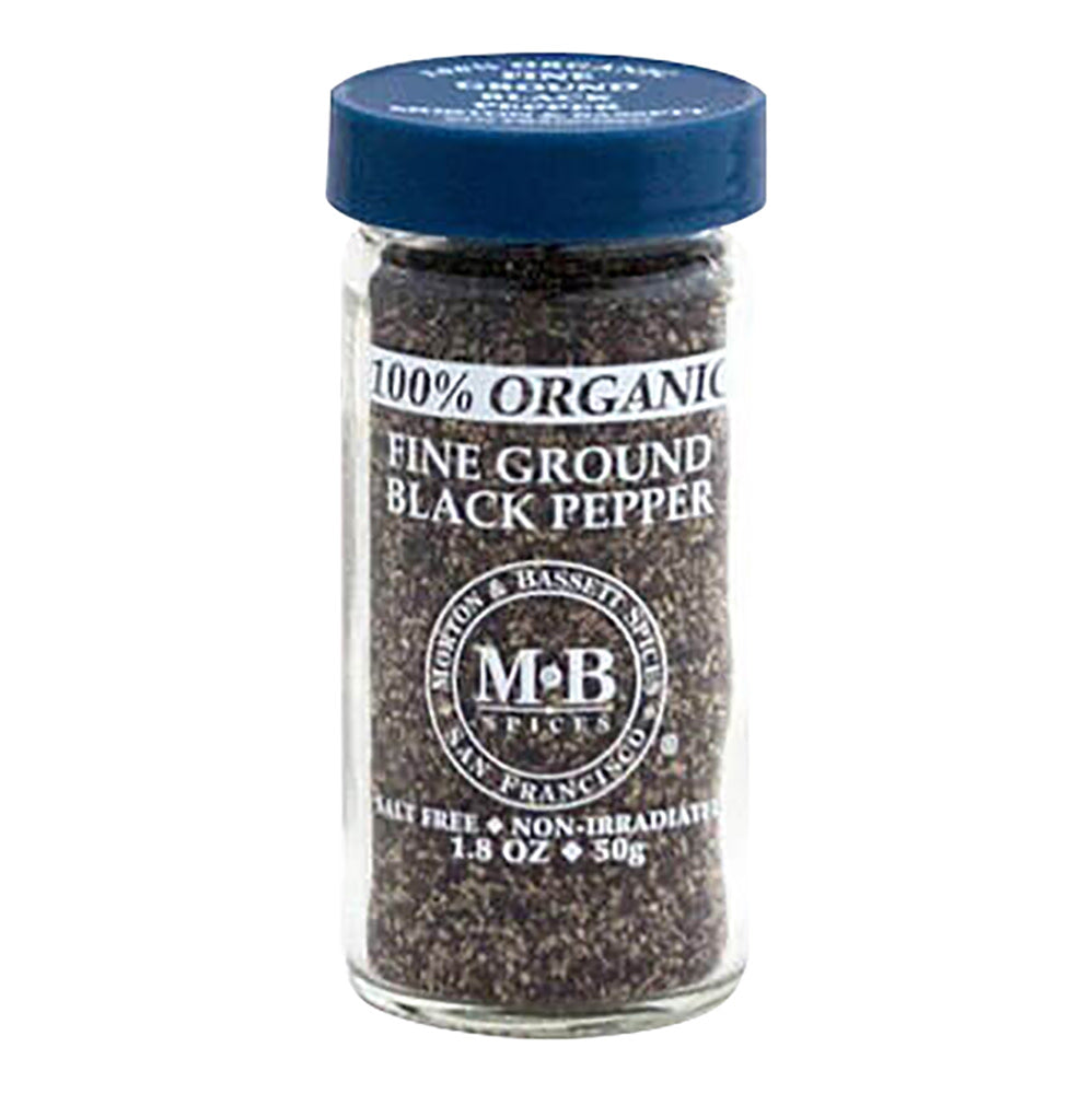Wholesale Morton & Bassett Organic Fine Ground Black Pepper 1.8 Oz Jar- Bulk