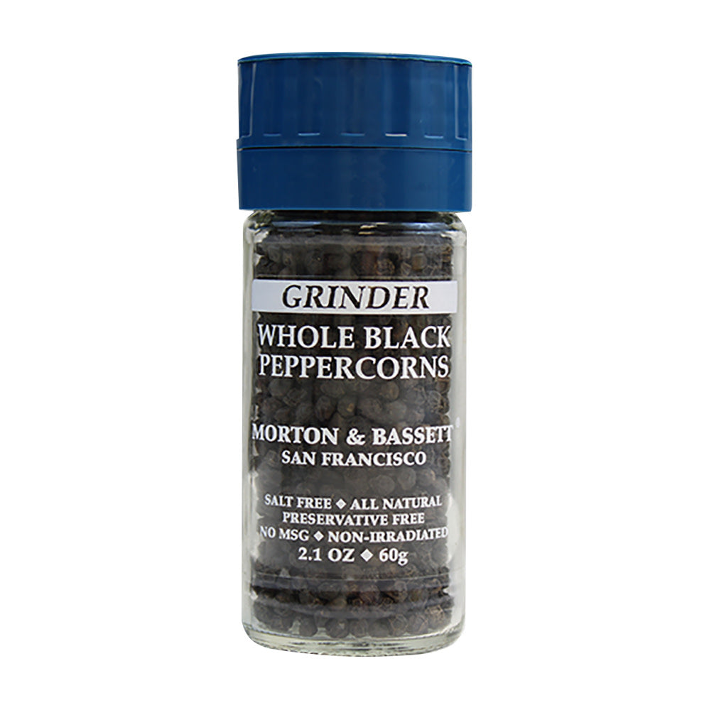 Wholesale Morton & Bassett Grinder Whole Black Peppercorn 2.1 Oz Jar- Bulk
