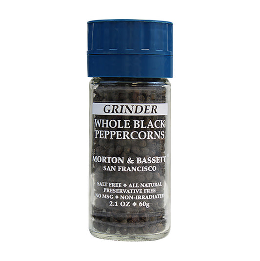 Wholesale Morton & Bassett Grinder Whole Black Peppercorn 2.1 Oz Jar- Bulk