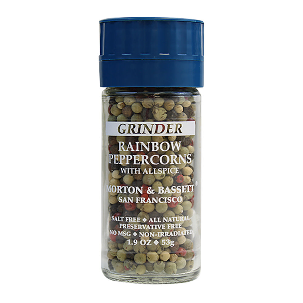 Wholesale Morton & Bassett Grinder Rainbow Peppercorn 2.1 Oz Jar- Bulk