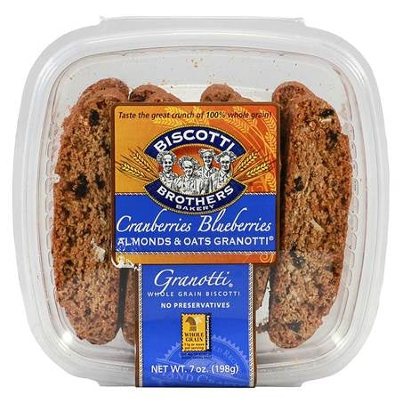 Wholesale Biscotti Bros Case Granotti Cranberry Blueberry Almond Cookie- Bulk