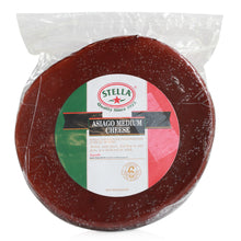 Wholesale Stella Each Asiago Mellow Brown Wax Cheese- Bulk