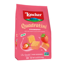 Wholesale Loacker - Quadratini Bag Strawberry - 8.82Oz- Bulk