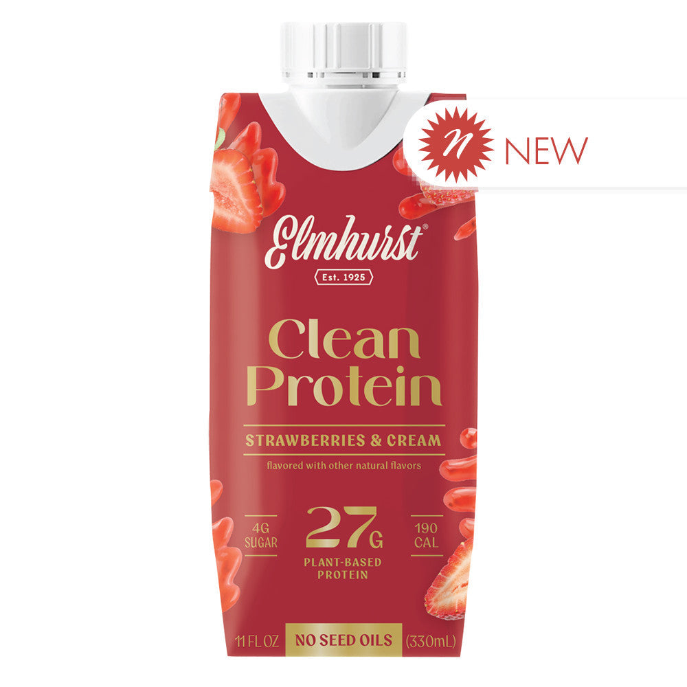 Wholesale Elmhurst - Protein - Strawber & Cream - 11Oz- Bulk