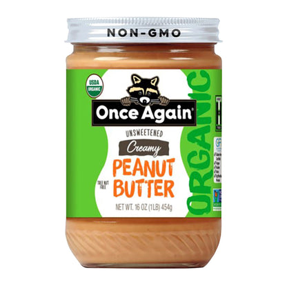 Wholesale Once Again - Org Creamy Peanut Butter Salted Unsweet - 16Oz- Bulk