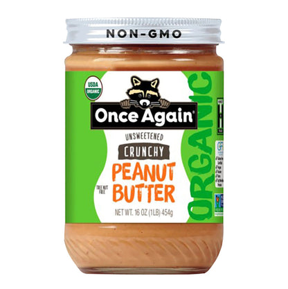 Wholesale Once Again - Org Crunchy Peanut Butter Salted Unsweet - 16Oz- Bulk