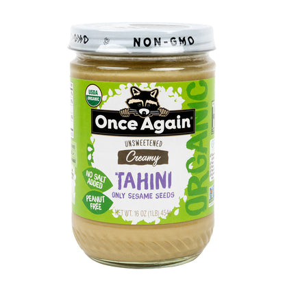 Wholesale Once Again - Orgcrmy Tahini No Salt Unsweete - 16Oz- Bulk