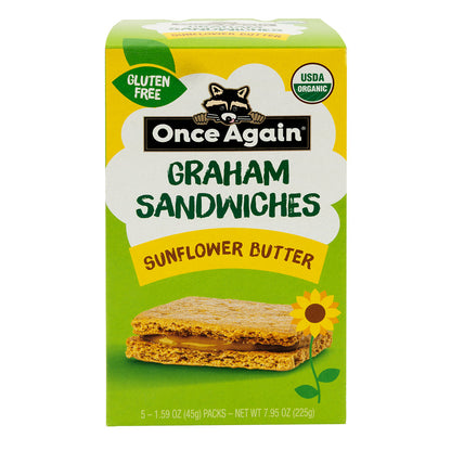 Wholesale Once Again - Org Sunflower Graham Sandwi - 7.95Oz- Bulk