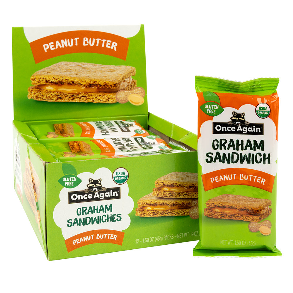 Wholesale Once Again - Org Nut Butter Graham - 1.59Oz- Bulk