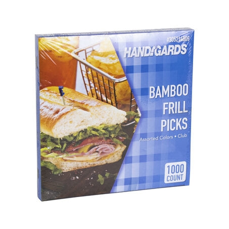 Wholesale Handgards Case Frill Club Toothpicks- Bulk