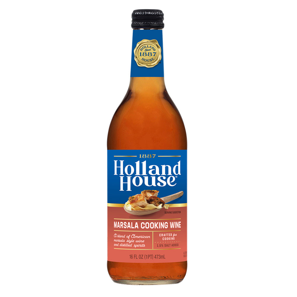 Wholesale Holland House 14% Marsala Cooking Wine 16 Oz Bottle- Bulk