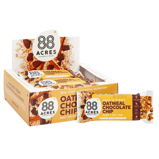 88 Acres Oatmeal Chocolate Chip Seed And Oat Bar 1.6 Oz Bar