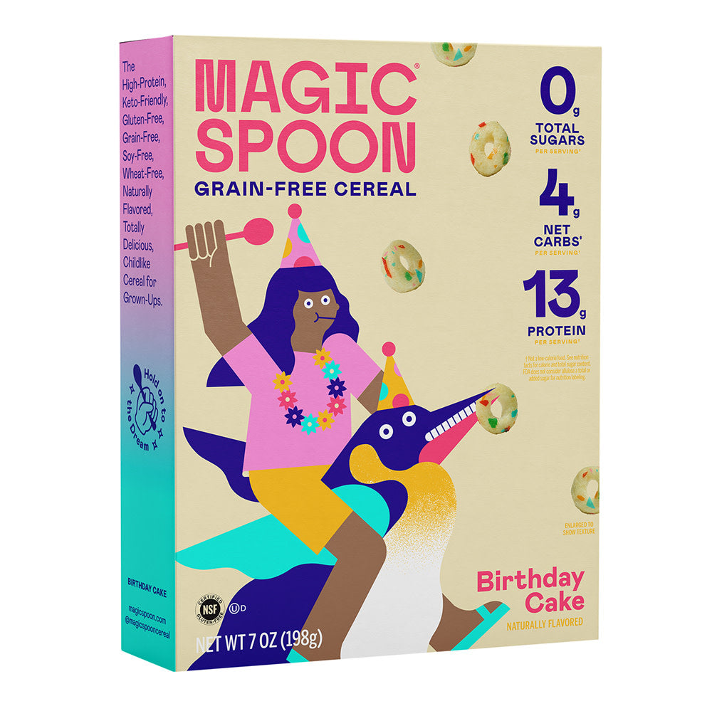 Wholesale Magic Spoon Birthday Cake Cereal 7 Oz Box- Bulk
