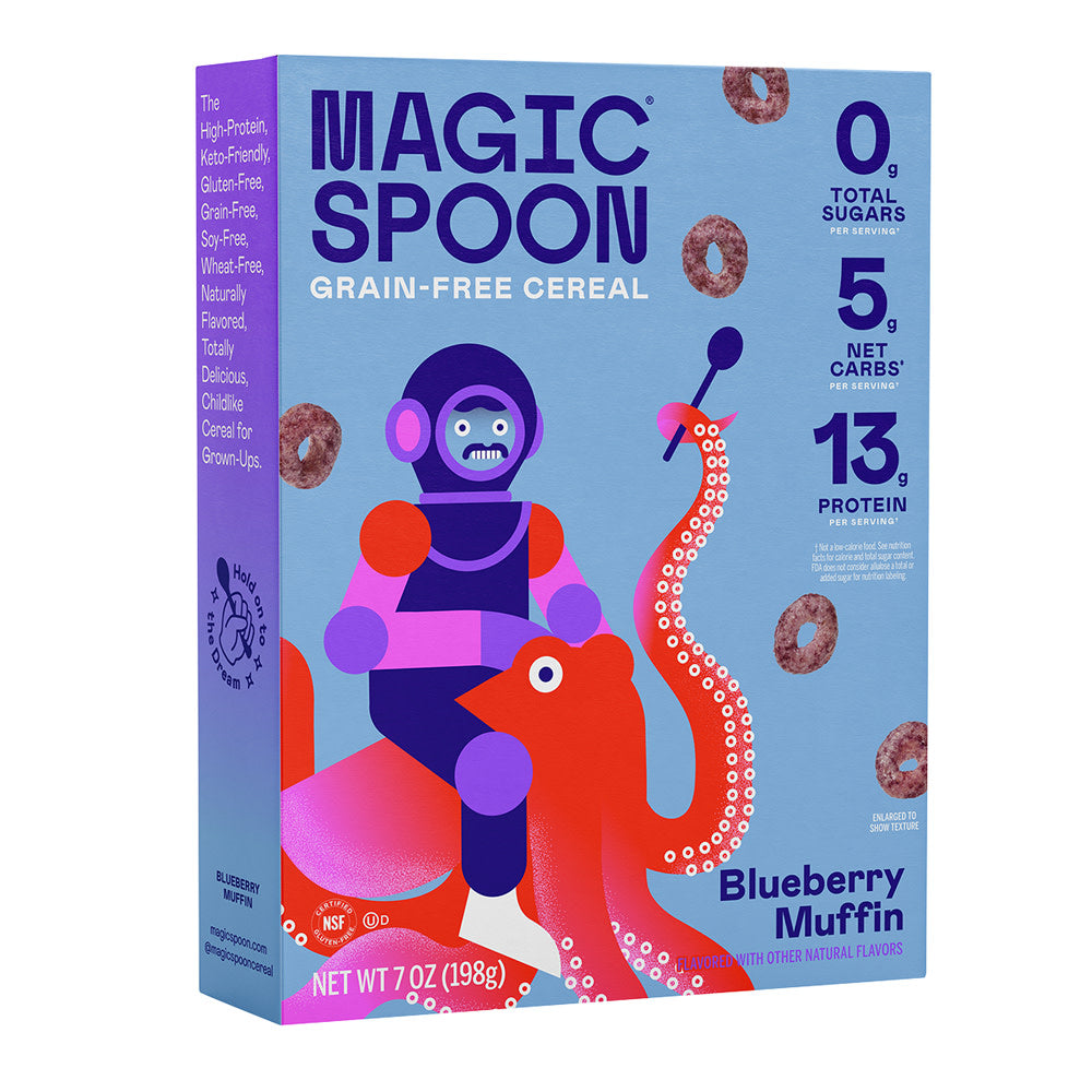 Wholesale Magic Spoon Blueberry Muffin Cereal 7 Oz Box- Bulk