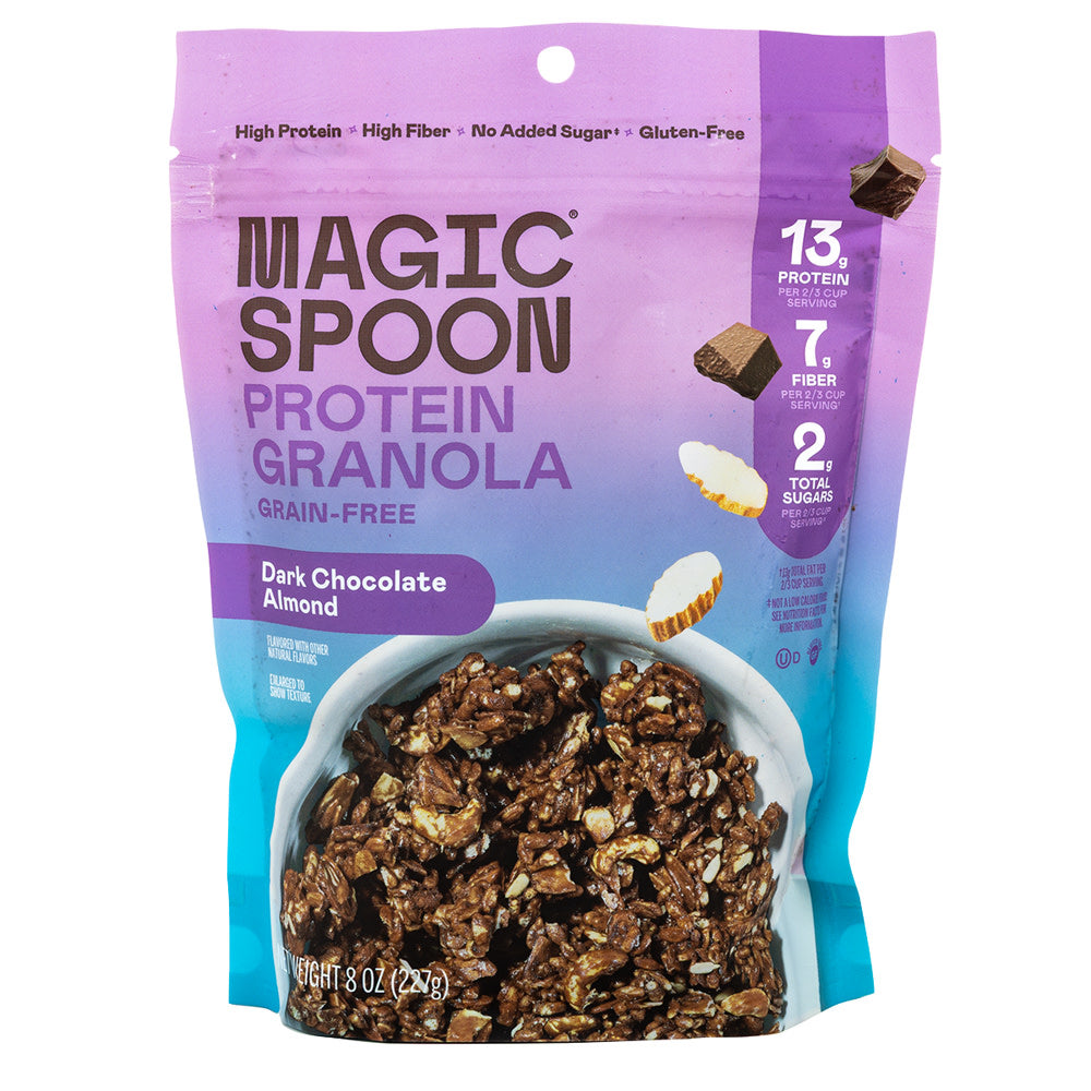 Wholesale Magic Spoon Dark Chocolate Almond Protein Granola 8 Oz Pouch- Bulk