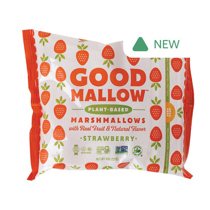Wholesale Good Mallow Strawberry Plant-Based Marshmallows 8 Oz Bag- Bulk