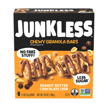 Wholesale Junkless Peanut Butter Chip Bars 6 Count Box- Bulk