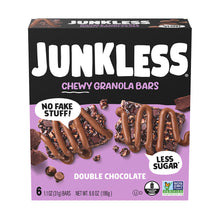 Wholesale Junkless Double Chocolate Chip Bars 6 Count Box- Bulk