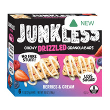 Wholesale Junkless Chewy Drizzled Granola Bars Berries And Cream 6.6 Oz Box 6 Count- Bulk