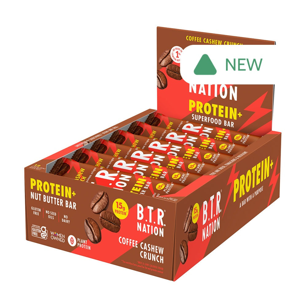 Wholesale B.T.R Nation - Prot+Coffee Cashew Bar - 1.87Oz- Bulk
