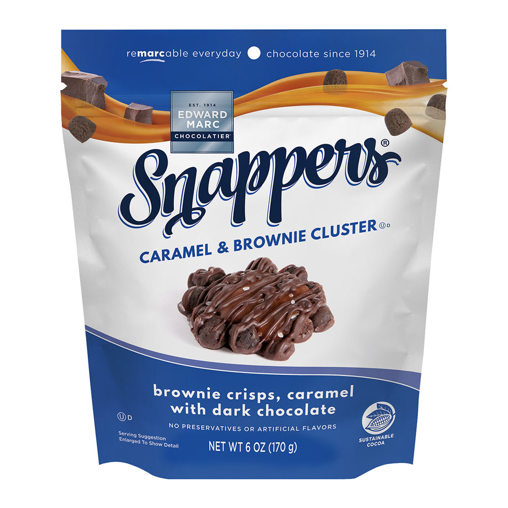 Wholesale Snappers Brownie & Caramel Clusters 6 Oz Bag- Bulk