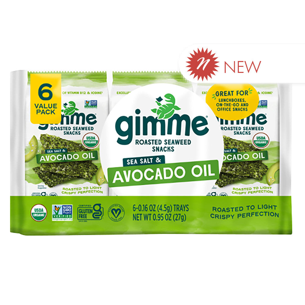 Wholesale Gimme - Sea Salt & Avocado Oil Sea (6Ct) - 0.95Oz- Bulk