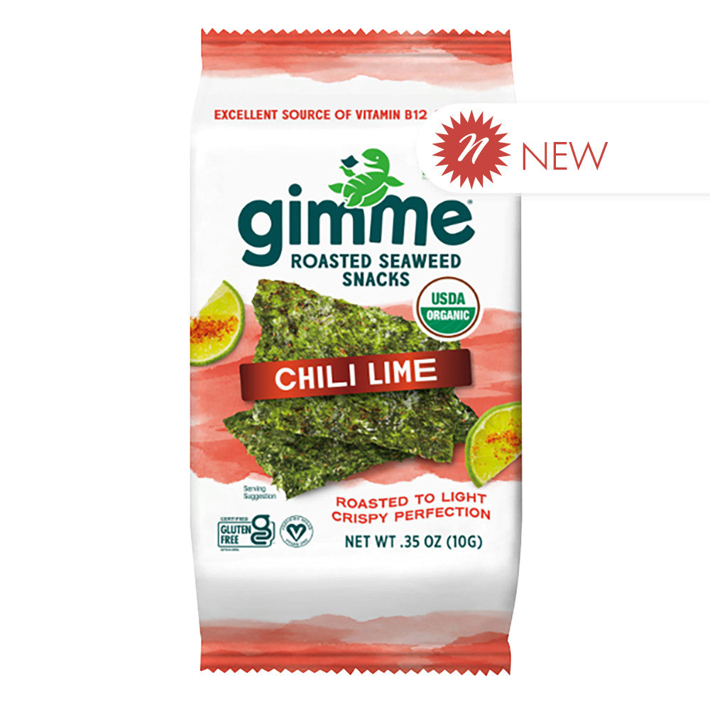 Wholesale Gimme - Chili Lime Seaweed Snacks Sing - 0.35Oz- Bulk