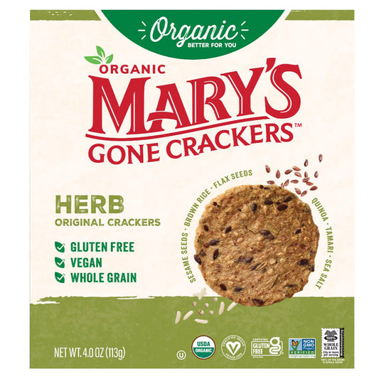 Wholesale Marys Gone Crackers Herb 4Oz- Bulk