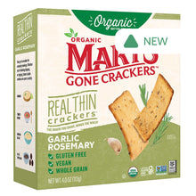 Wholesale Mary'S Gone Crackers Garlic Rosemary Real Thin Crackers 4 Oz Box- Bulk