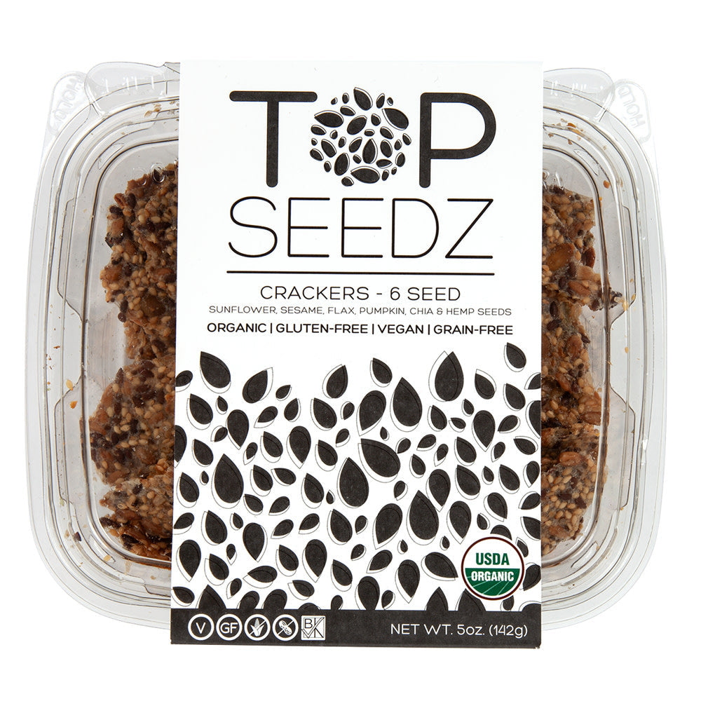 Wholesale Top Seedz 6 Seed Crackers 5 Oz Tub- Bulk