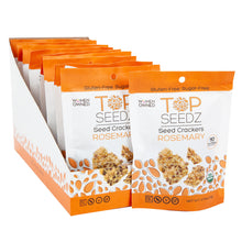 Wholesale Top Seedz Rosemary Snack Pack Crackers 0.75 Oz Peg Bag- Bulk