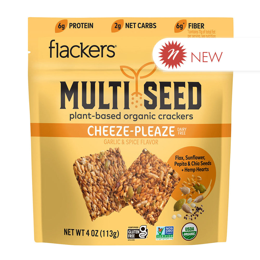 Wholesale Flackers - Muilti Seed Crac Cheeze Pleaze - 4Oz- Bulk
