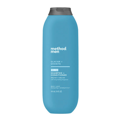 Wholesale Method 2-N-1 Glacier Granite 14 Oz Mens Shampoo & Conditioner- Bulk