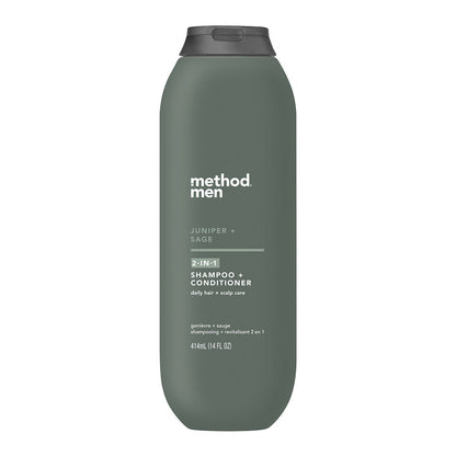Wholesale Method 2-N-1 Juniper Sage 14 Oz Men'S Shampoo & Conditioner- Bulk