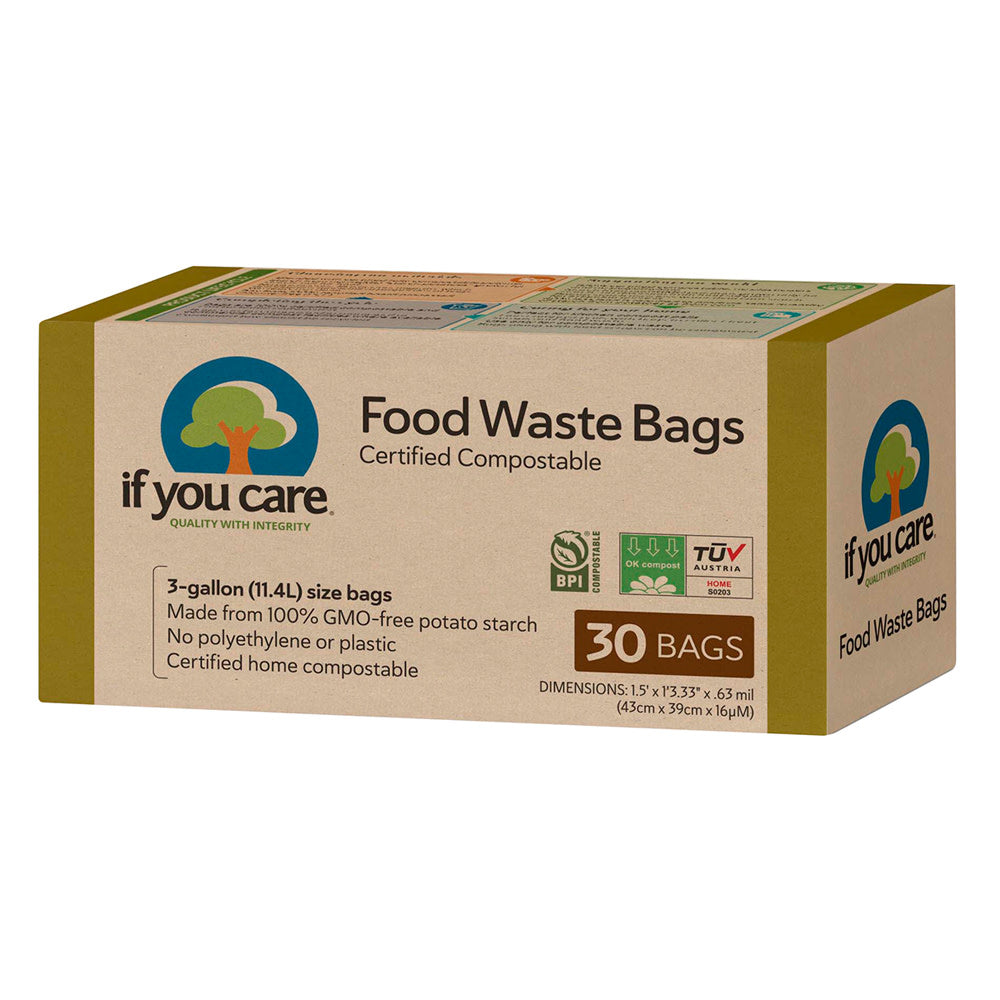 Wholesale If You Care 3 Gallon Compostable Food Waste Bag 30 Count Box- Bulk
