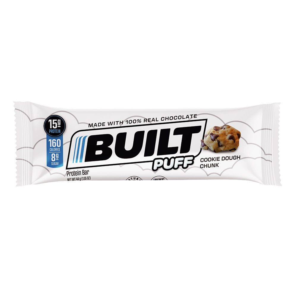 Wholesale Built Puff Protein Bar Cookie Dough Chunk 1.55 Oz Bar- Bulk