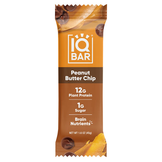 Wholesale Iqbar - Peanut Butter Chip Protein Bar - 1.6Oz- Bulk