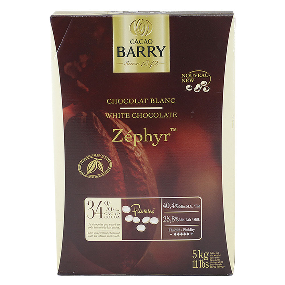 Wholesale Cacao Barry Each Zephyr White Chocolate 34%- Bulk