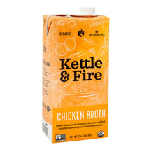 Wholesale Kettle & Fire Chicken Cooking Broth 32 Oz Carton- Bulk