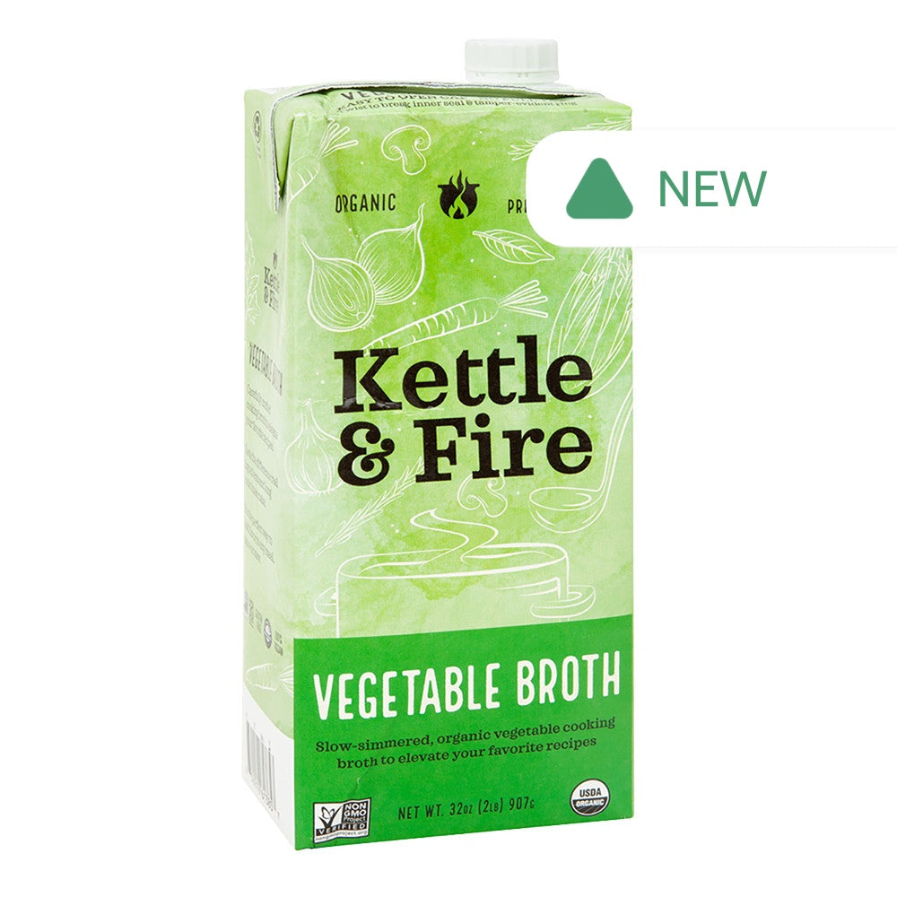 Wholesale Kettle & Fire - Vegetable Cooking Broth - 32Oz- Bulk